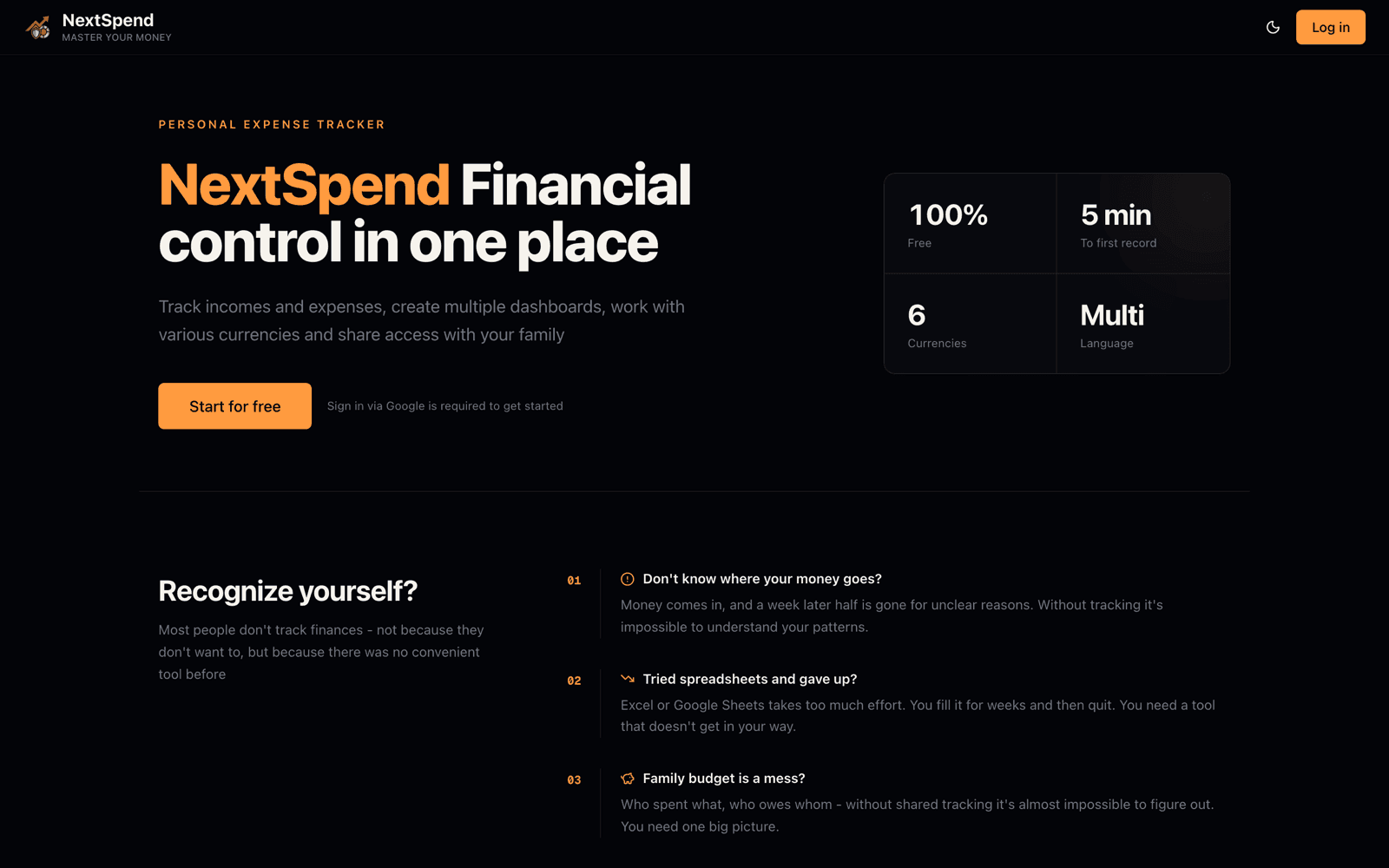 NextSpend screenshot